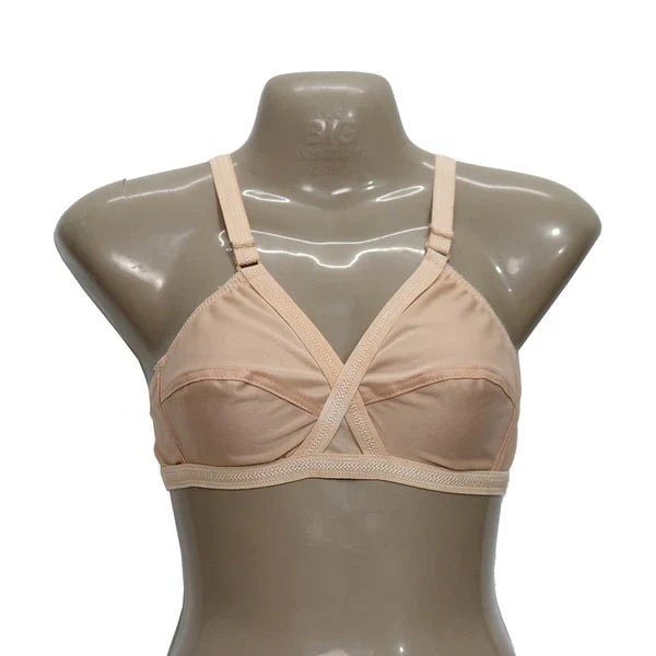 Pack Of 4 Classy Brief Comfortable Cotton Non Padded Bra 🎁