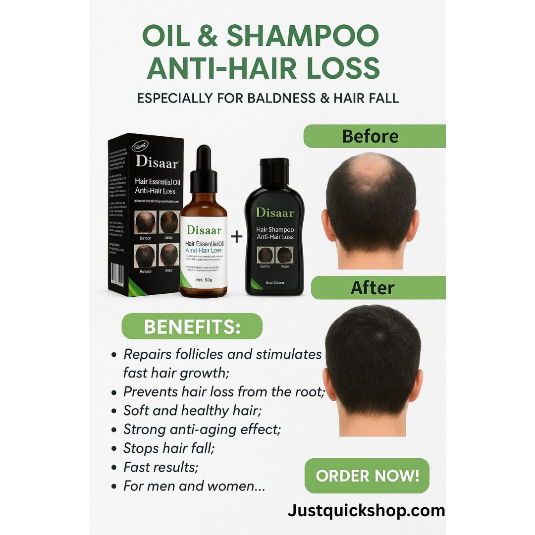 Imported™ Disaar Hair Shampoo Anti Hair Loss + Free Hair Essental Oil 🎁
