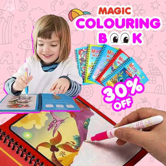 Magic Water Drawing Coloring Book