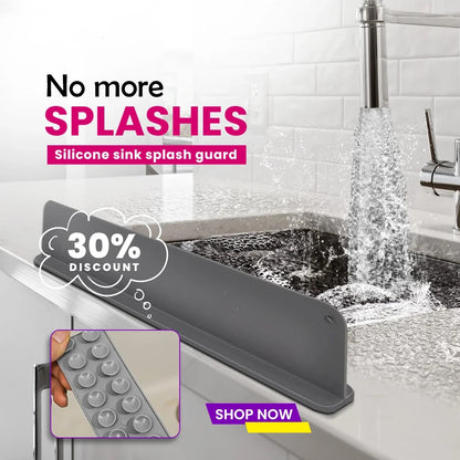 Silicon sink splash guard
