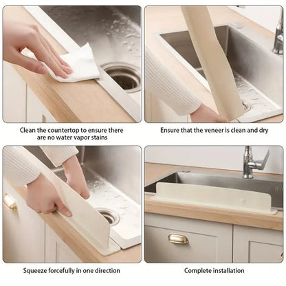 Silicon sink splash guard