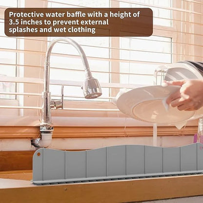 Silicon sink splash guard